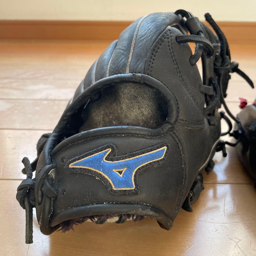 ミズノ 軟式野球グローブ 右投げセット小学生低学年用￼