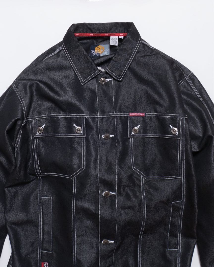 Y2K SOUTH POLE メタリックデニムジャケット