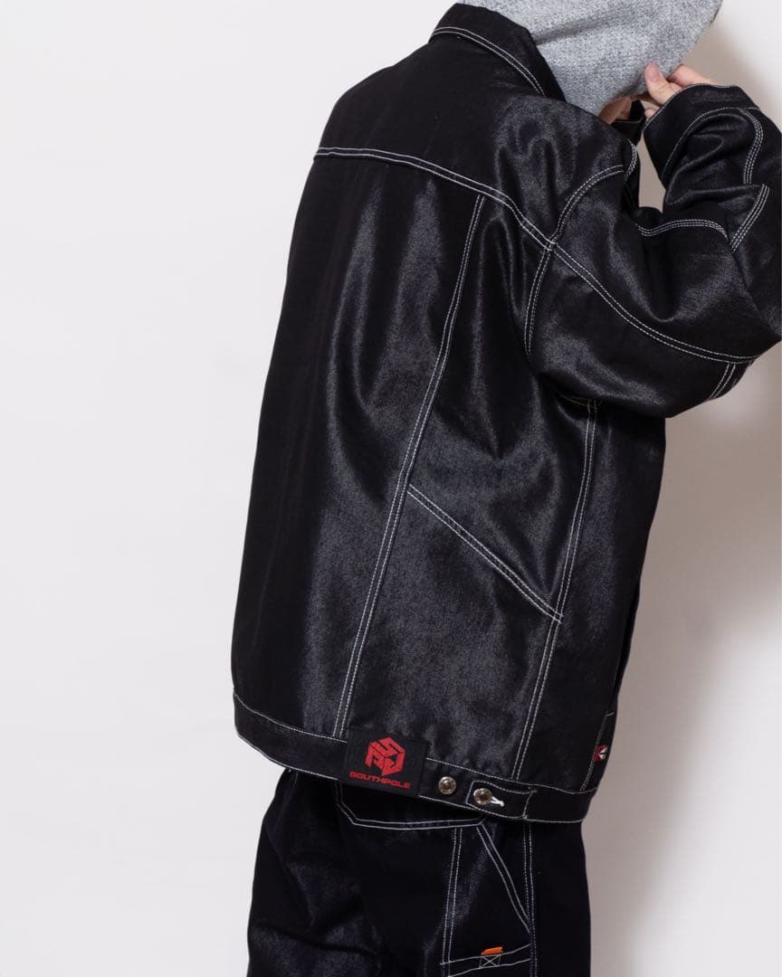 Y2K SOUTH POLE メタリックデニムジャケット