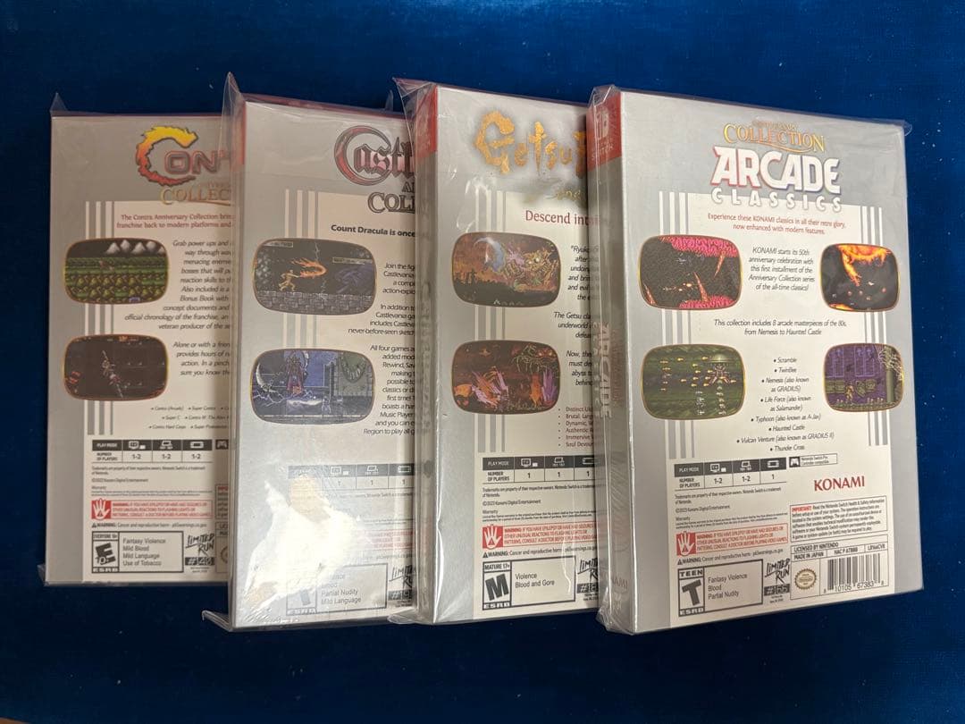 アニバーサリーコレクション　4本セット　arcade 月風魔伝　魂斗羅　悪魔城