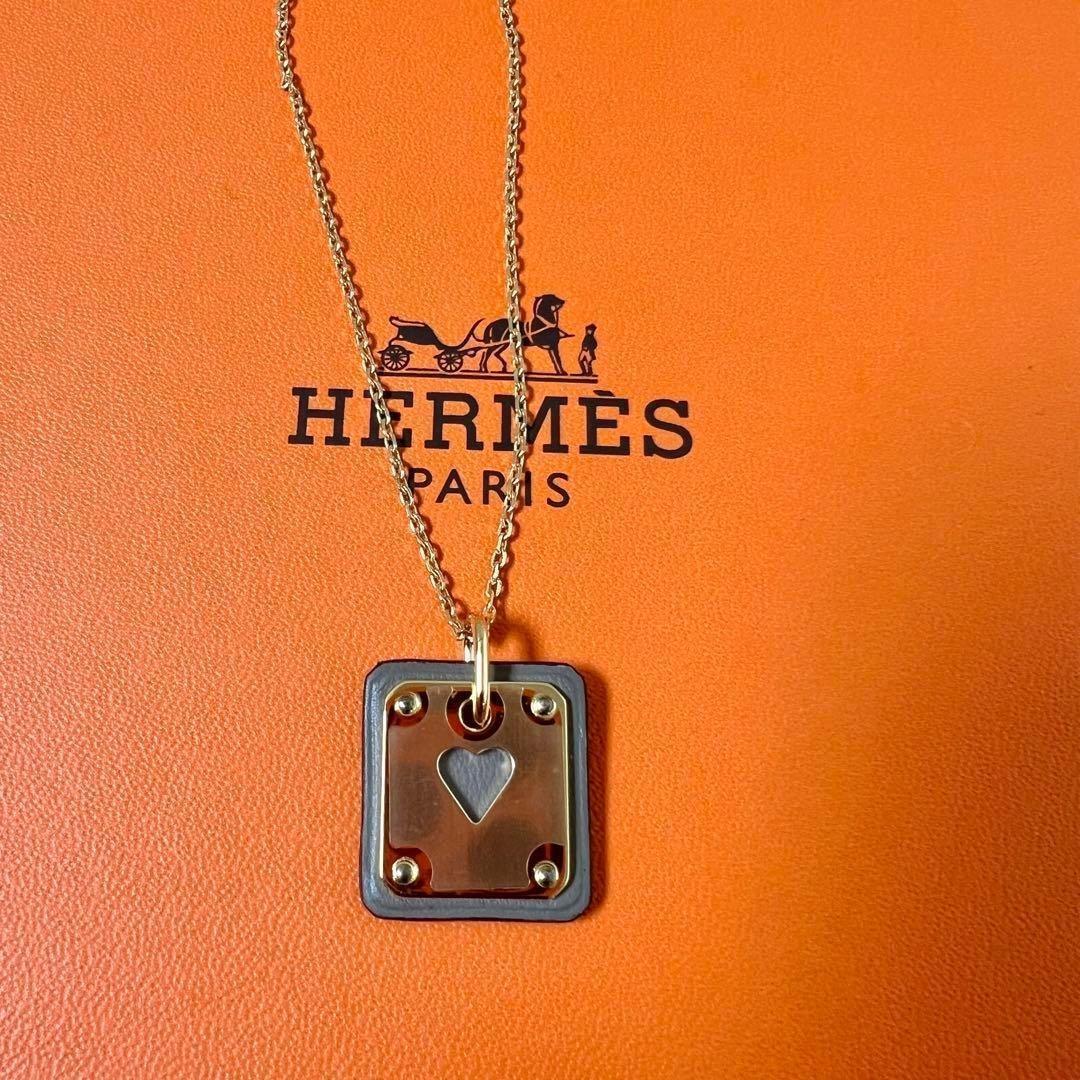 未使用•入手困難★エルメス アズ ドゥ クール PM ネックレス エトゥープ