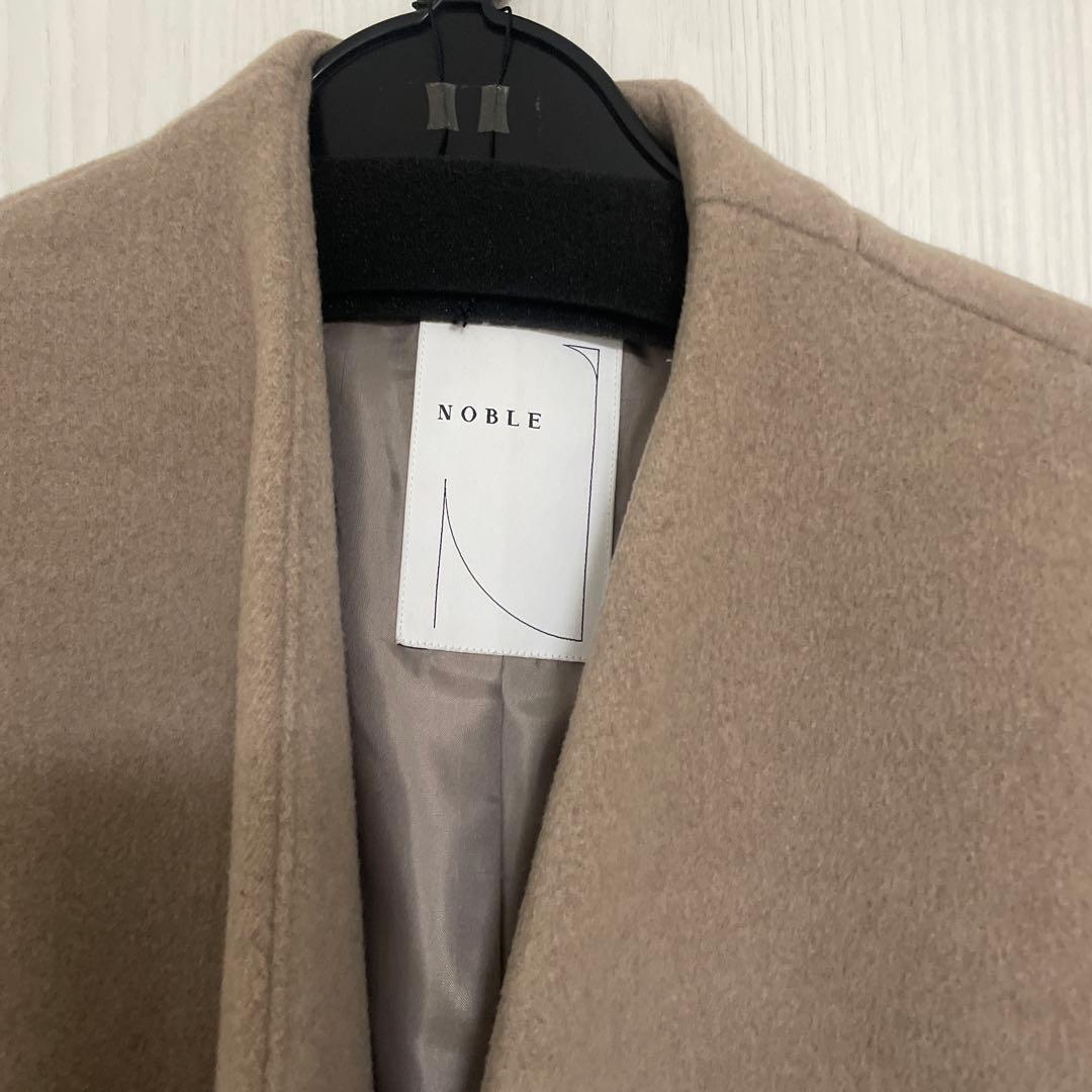 NOBLE ロングコート　グレージュ　ベージュ