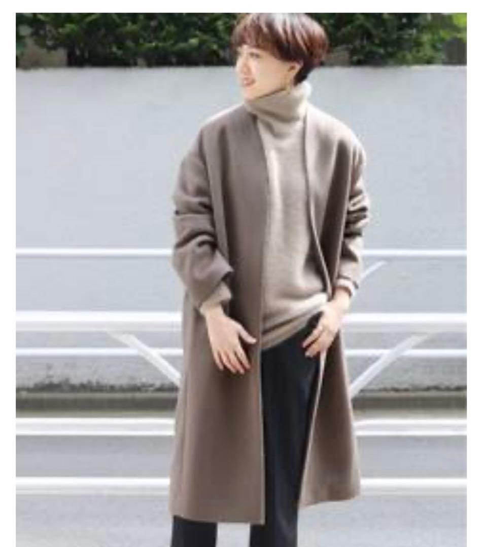 NOBLE ロングコート　グレージュ　ベージュ