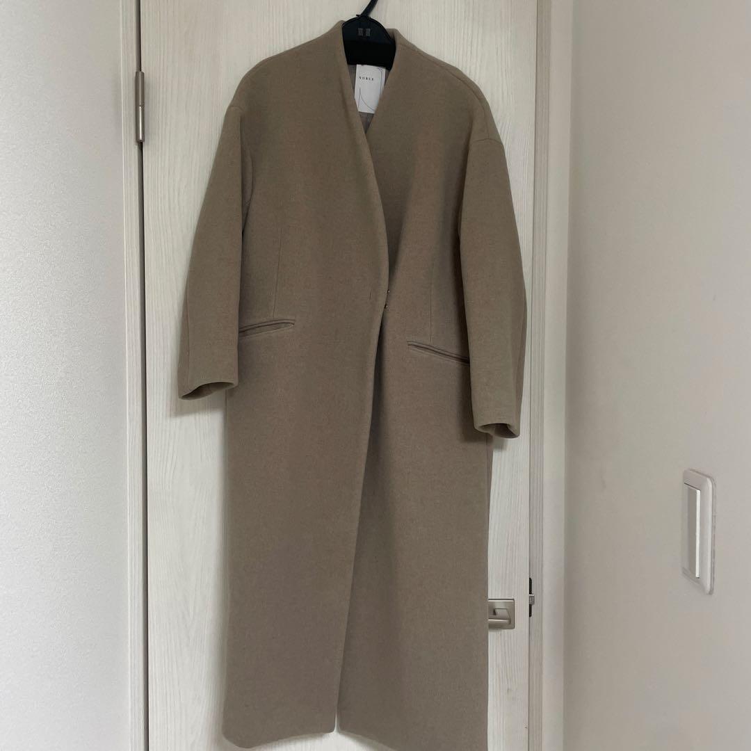 NOBLE ロングコート　グレージュ　ベージュ