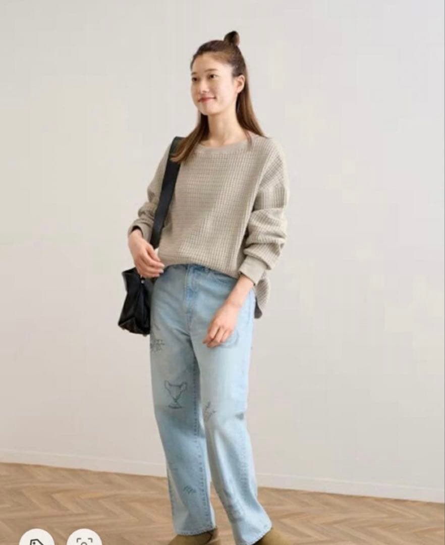 【美品】FRAMeWORK ヘビーワッフル 2WAY プルオーバー