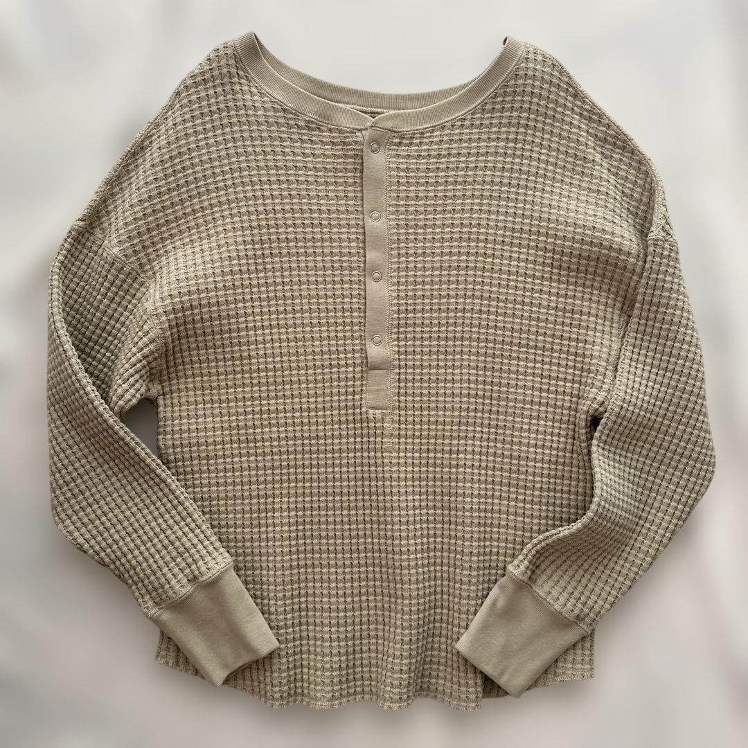 【美品】FRAMeWORK ヘビーワッフル 2WAY プルオーバー