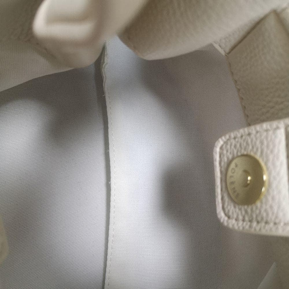 早い者勝ち！ POLÈNE ホワイトレザー ショルダーバッグ