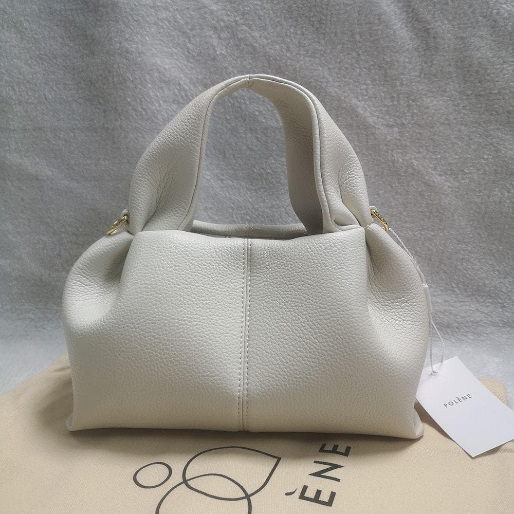 早い者勝ち！ POLÈNE ホワイトレザー ショルダーバッグ