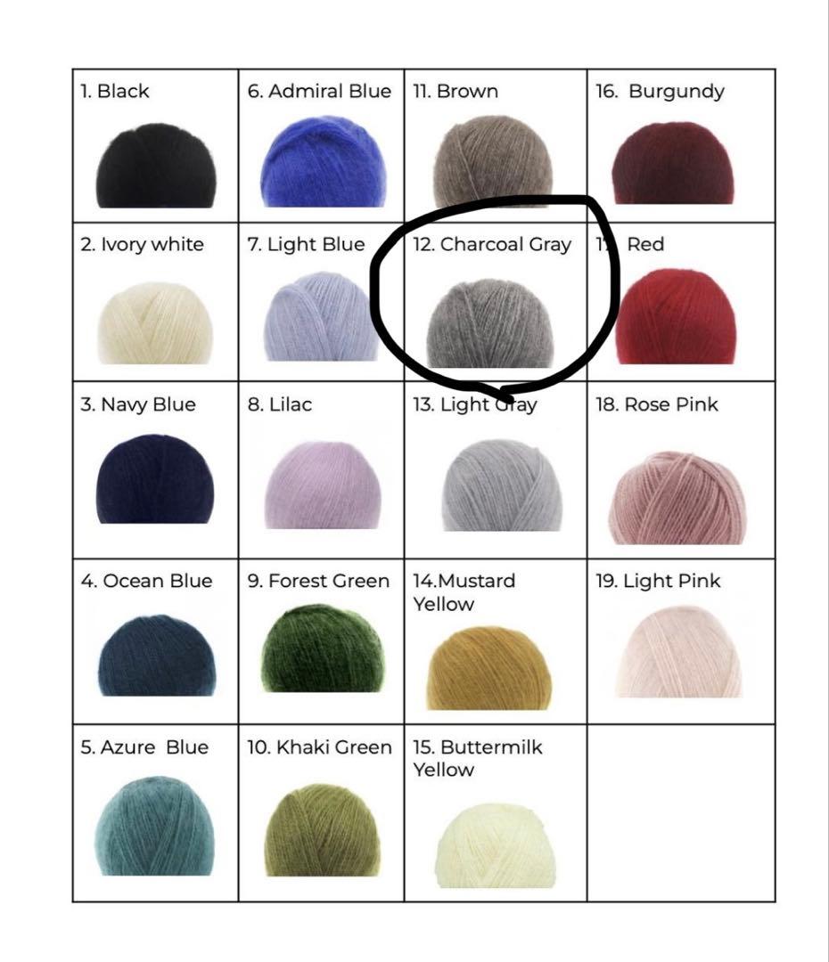 バラクラバ マフラー/モヘアメランジヘッドスカーフ