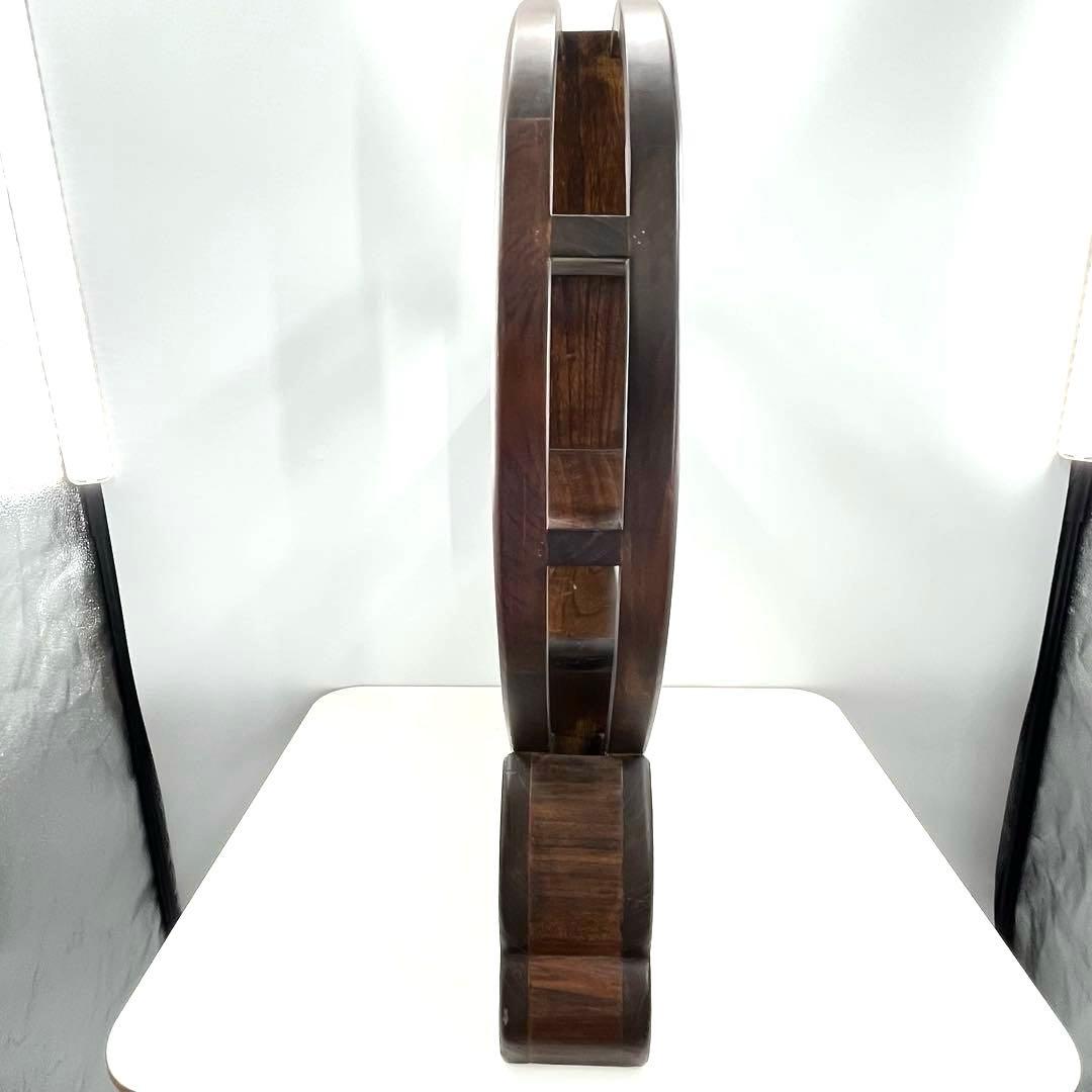 大型 中国古美術 シノワズリ 円形 茶器棚 飾り棚 インテリア アンティーク