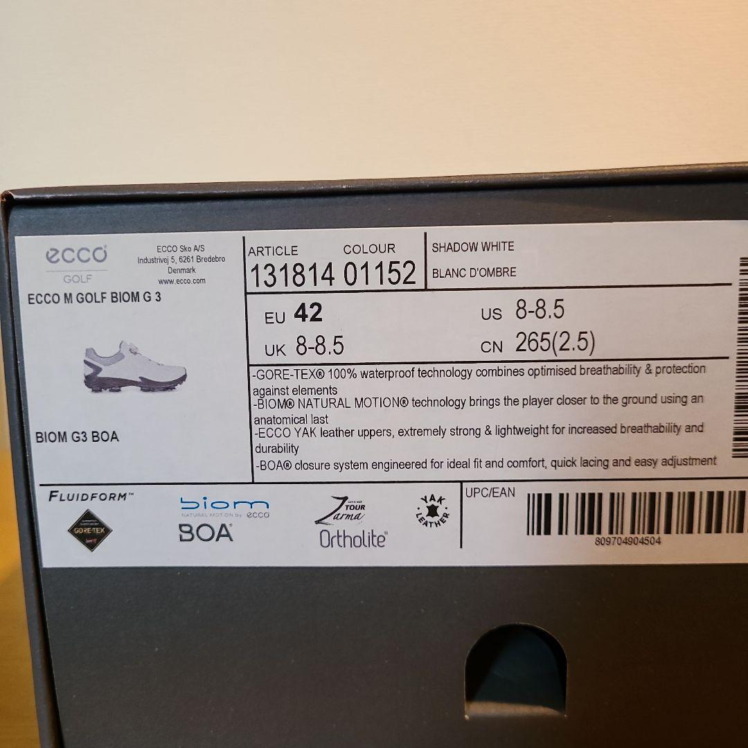 Ecco ゴルフシューズ BOAダイヤル　バイオムG3