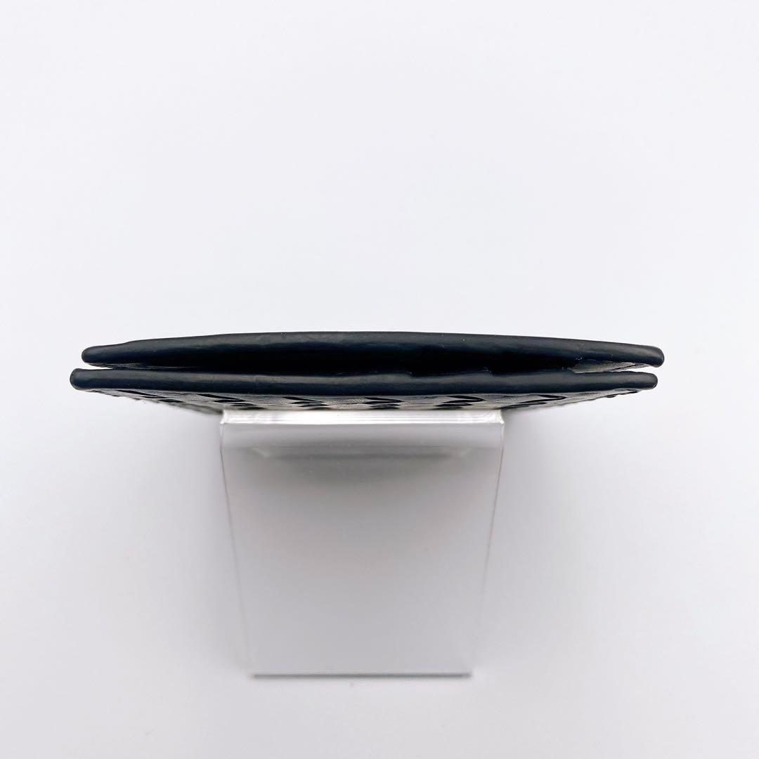 ボッテガ ヴェネタ イントレチャート 二つ折り財布 マネークリップ ブラック