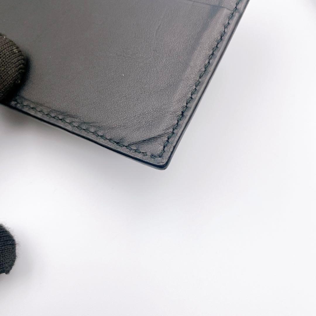 ボッテガ ヴェネタ イントレチャート 二つ折り財布 マネークリップ ブラック