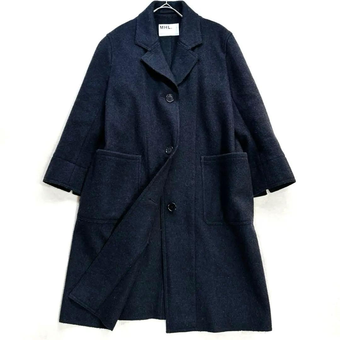 極美品 マーガレットハウエル S メルトン コート FOX BROTHERS