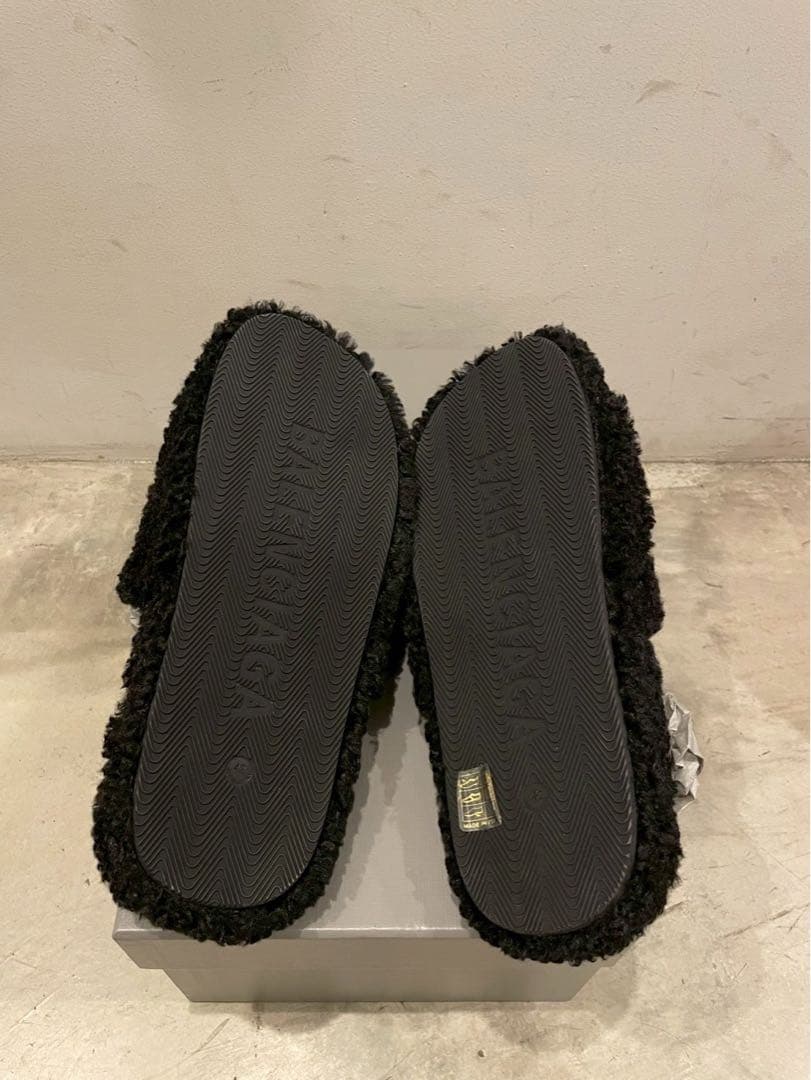 BALENCIAGA バレンシアガ Furry プラットフォーム サンダル 42