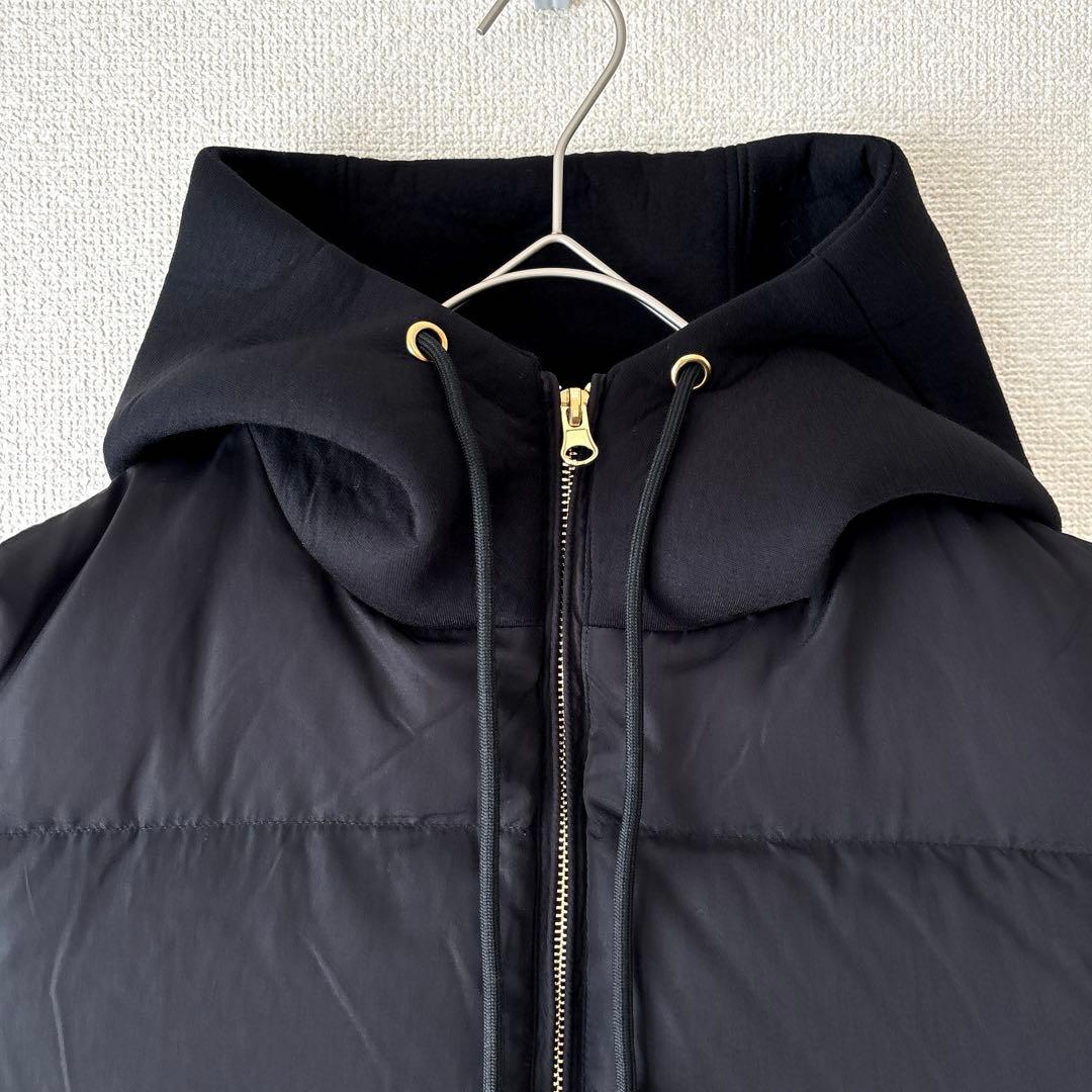 大人気✨美品 33℃ ボンディング切替 フード付き ダウンベスト 黒 M 金金具