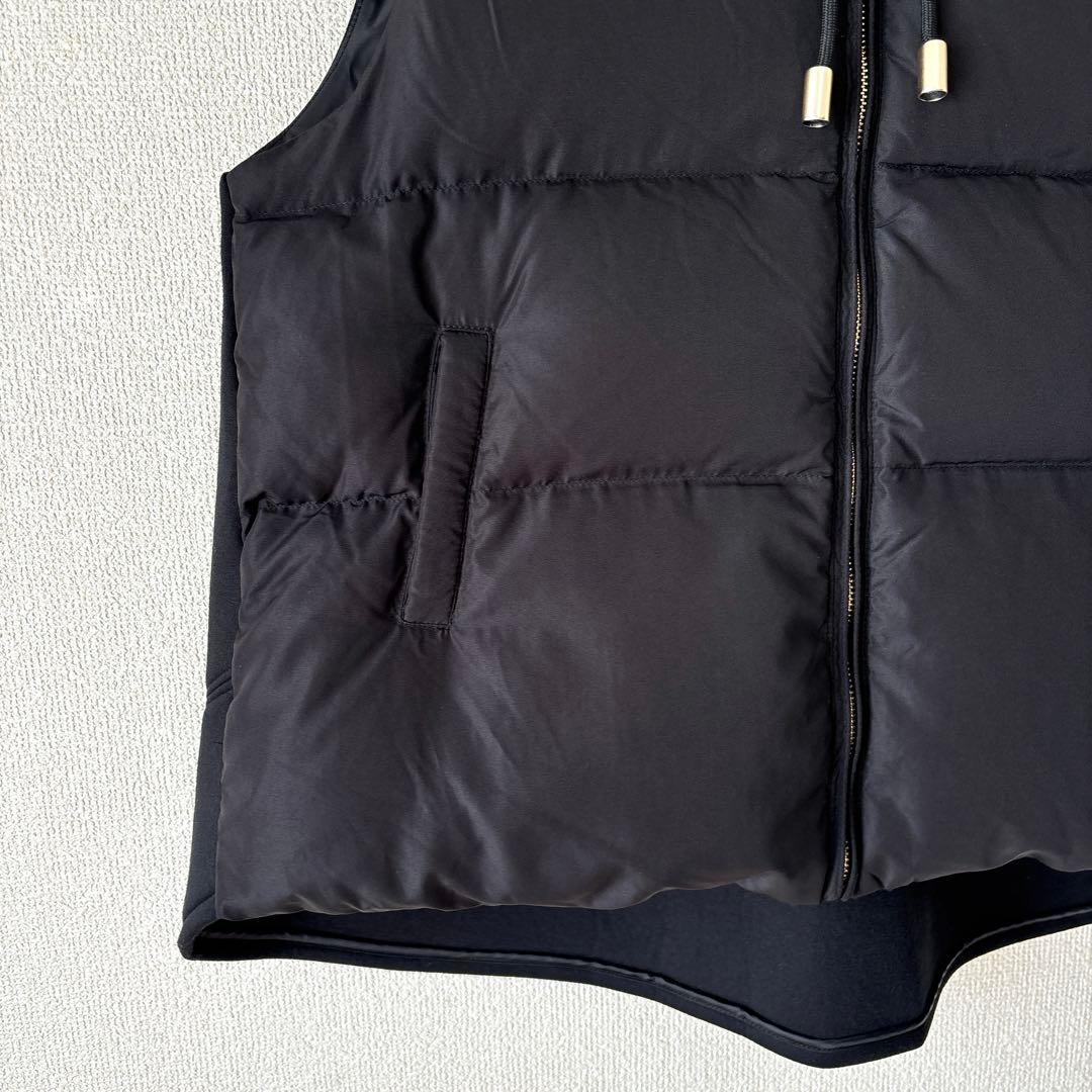 大人気✨美品 33℃ ボンディング切替 フード付き ダウンベスト 黒 M 金金具