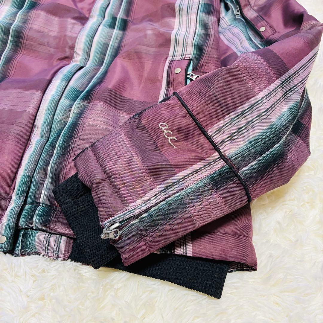 【686 】✨美品✨スノボ ウェア レディース 極暖 スキー チェック柄 ピンク