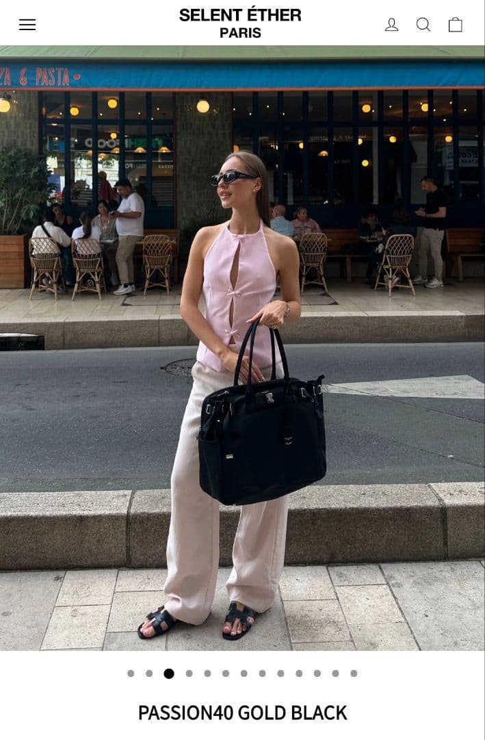 バッグ SELENT ETHER PASSION40 GOLD BLACK 2way