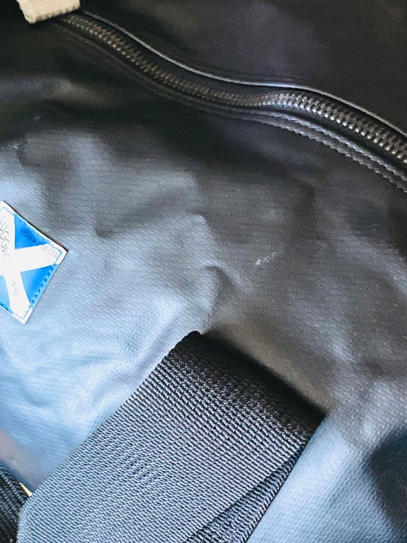 吉田カバン 初期 ラゲッジレーベル 青バッテン ニューライナー ドラムバッグ 黒