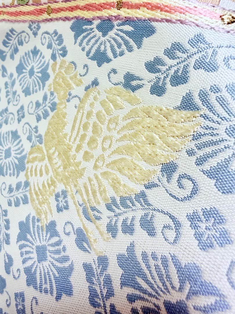 高級 袋帯 正絹 六通柄 パステルカラー 唐織 訪問着 色無地 約90万円