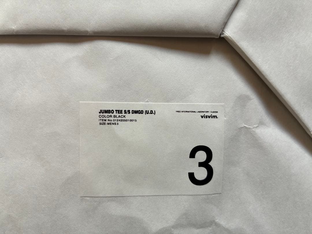 トップス visvim JUMBO TEE S/S DMGD (U.D) BLACK 3