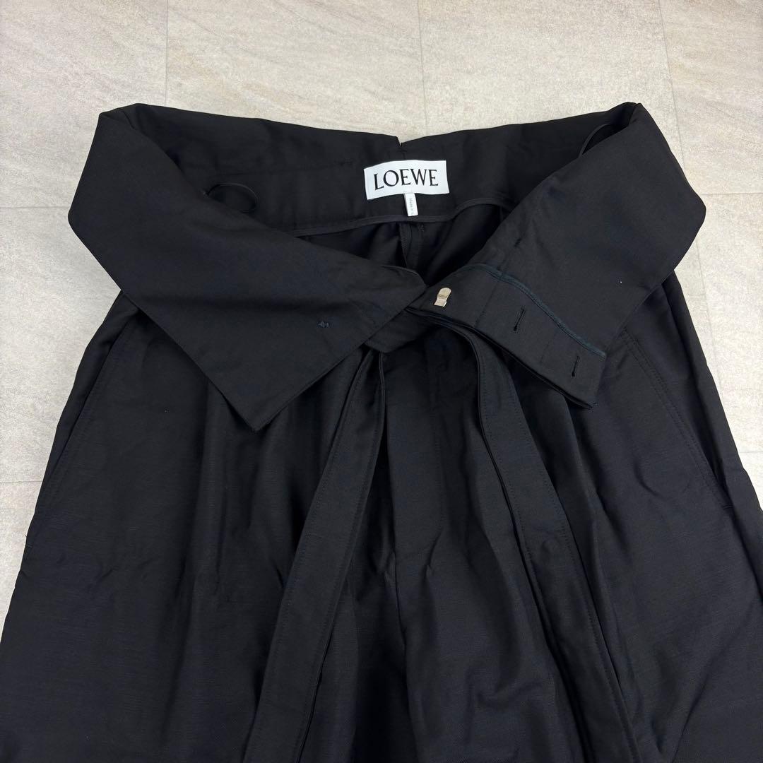 美品☆ LOEWE ロエベ　ハイウェスト　ワイドパンツ モヘア混 50 XL