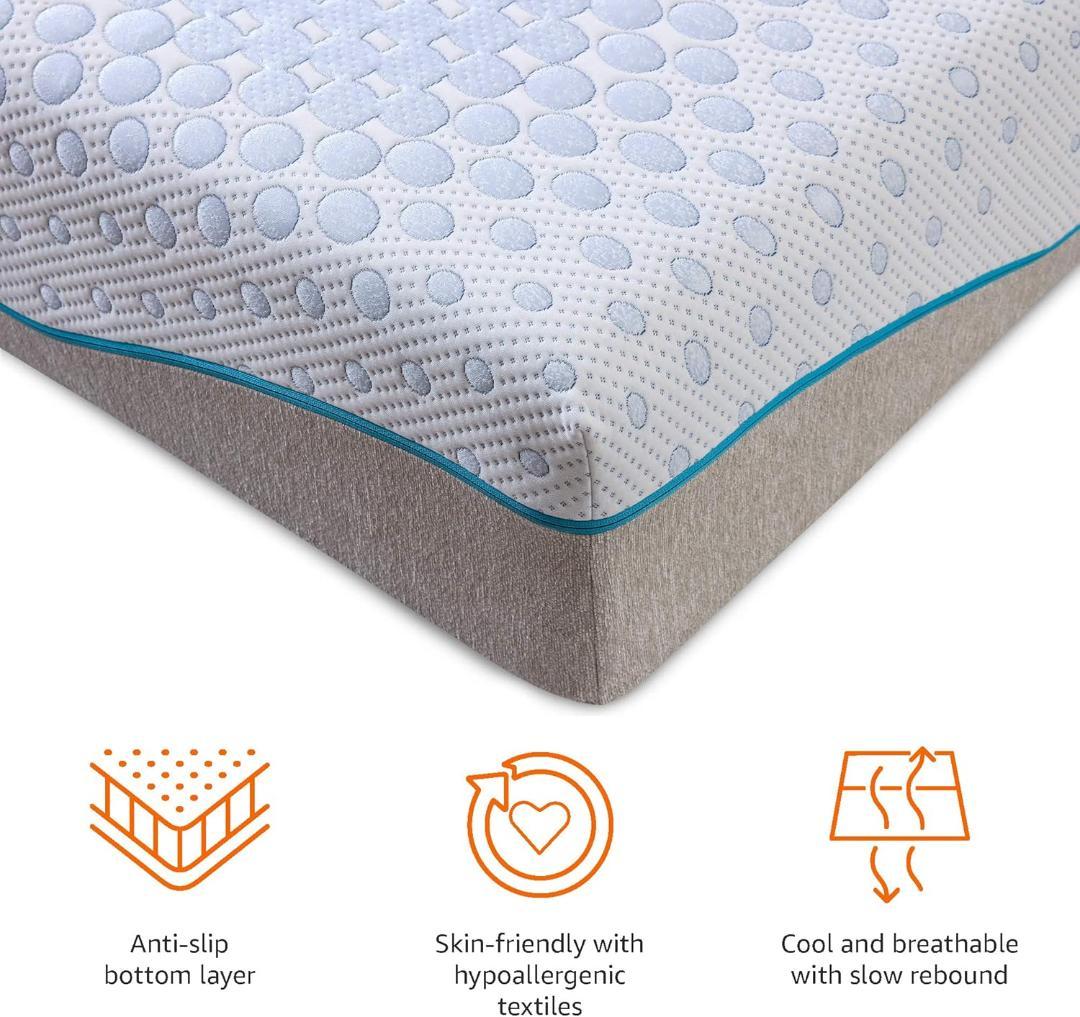 マットレストッパー ダブル メモリーフォーム 厚み25cm ダブル