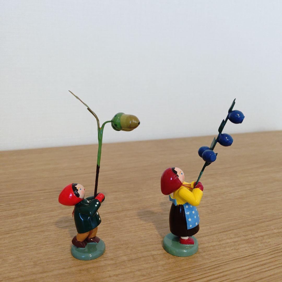 ドイツ木製人形　ブルーメンキンダー秋冬