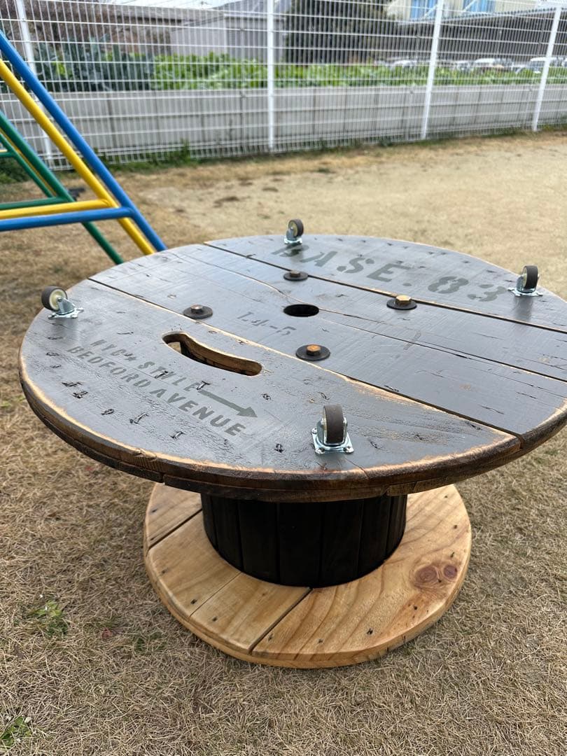 電線ドラム・ケーブルドラム★ガーデニング／ガレージ／キャンプ／テーブル/家具