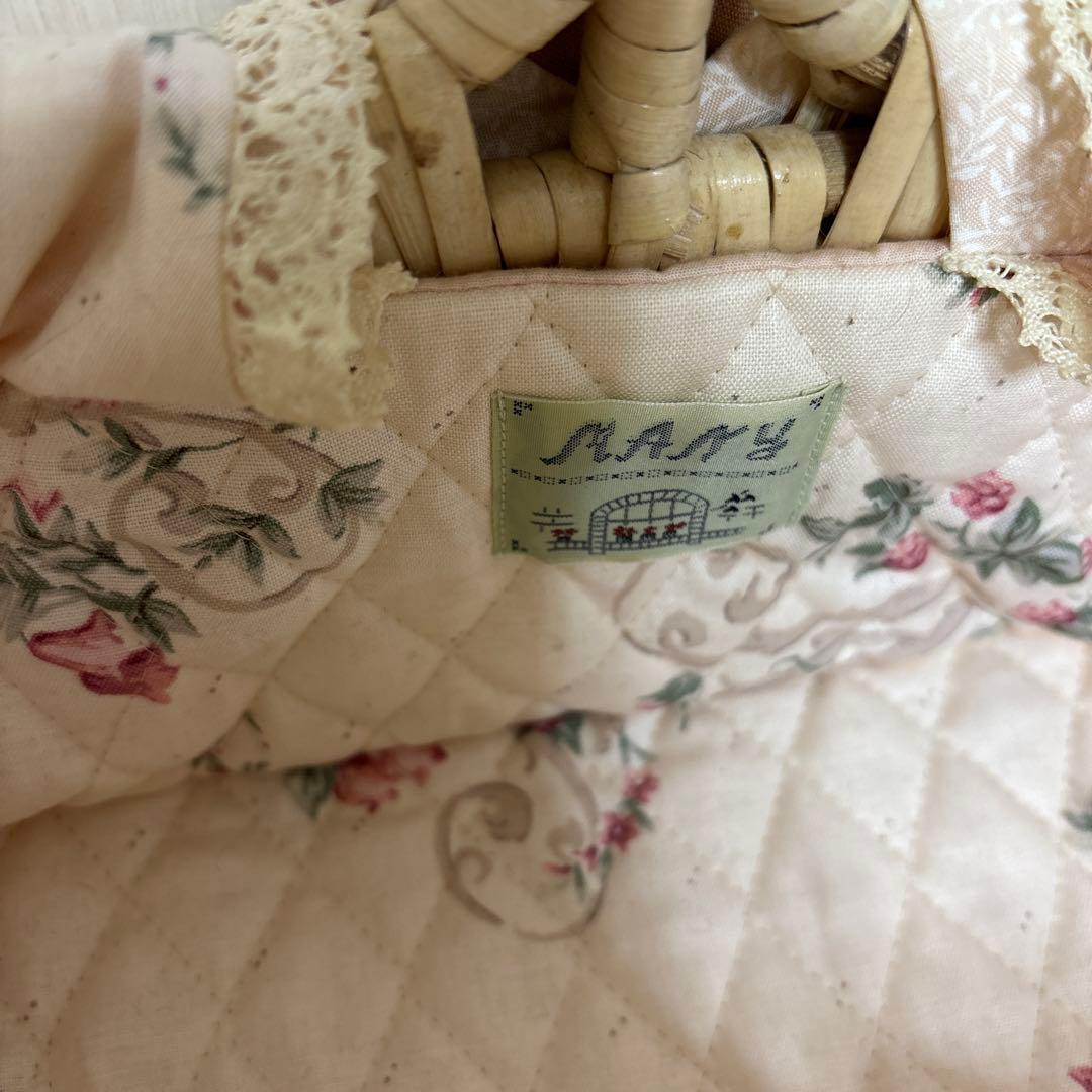 マニー　アルファベットフルールコラージュバスケット