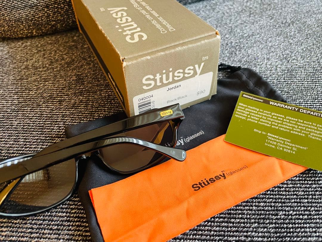 Stüssy サングラス　Jordan ブラック