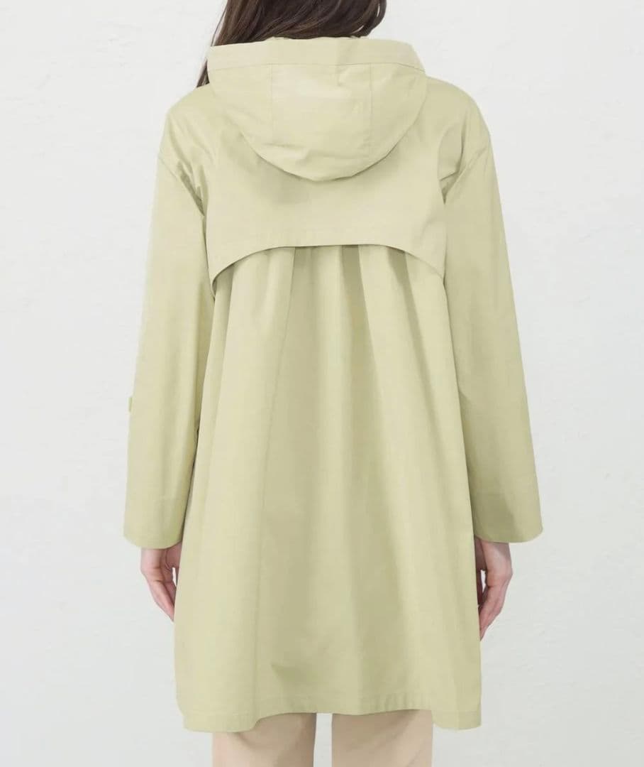 【新品】 アマカ《撥水・花粉防止》多機能コート（ブラックネイビー）サイズ３８