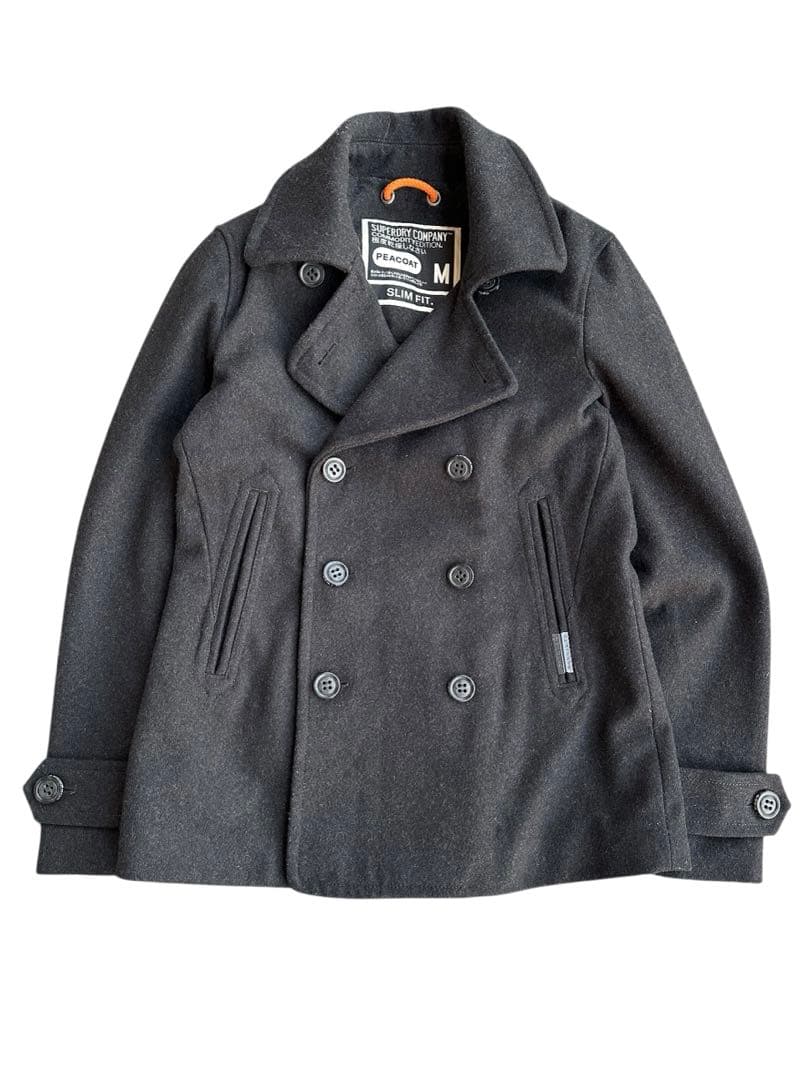 ジャケット・アウター detachable neck pea coat