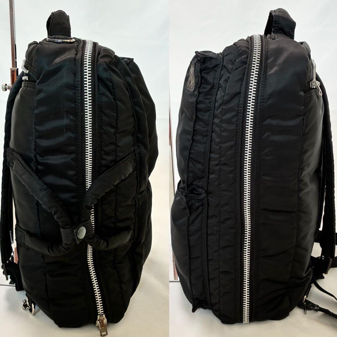 【美品】ポーター タンカー 2way ビジネスバッグ リュック 黒 A4可