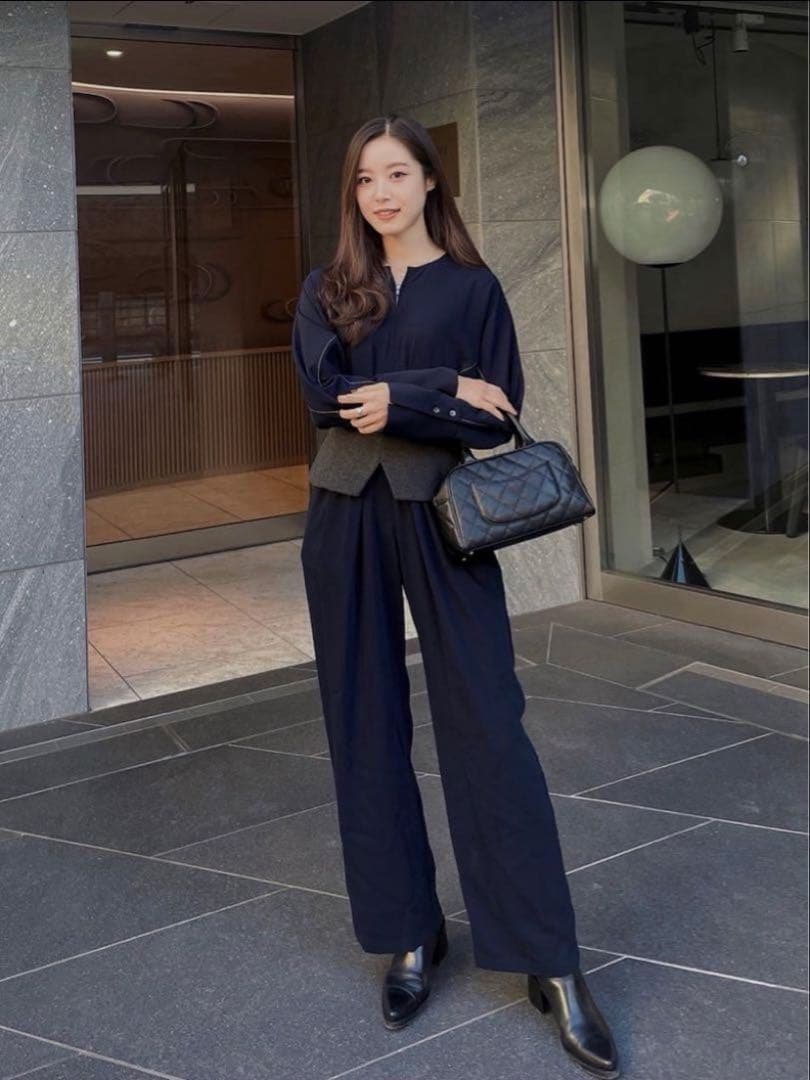 CLANE クラネ　WOOL BUSTIER ALL IN