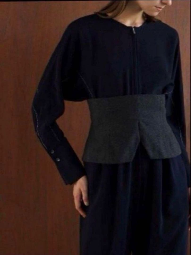 CLANE クラネ　WOOL BUSTIER ALL IN