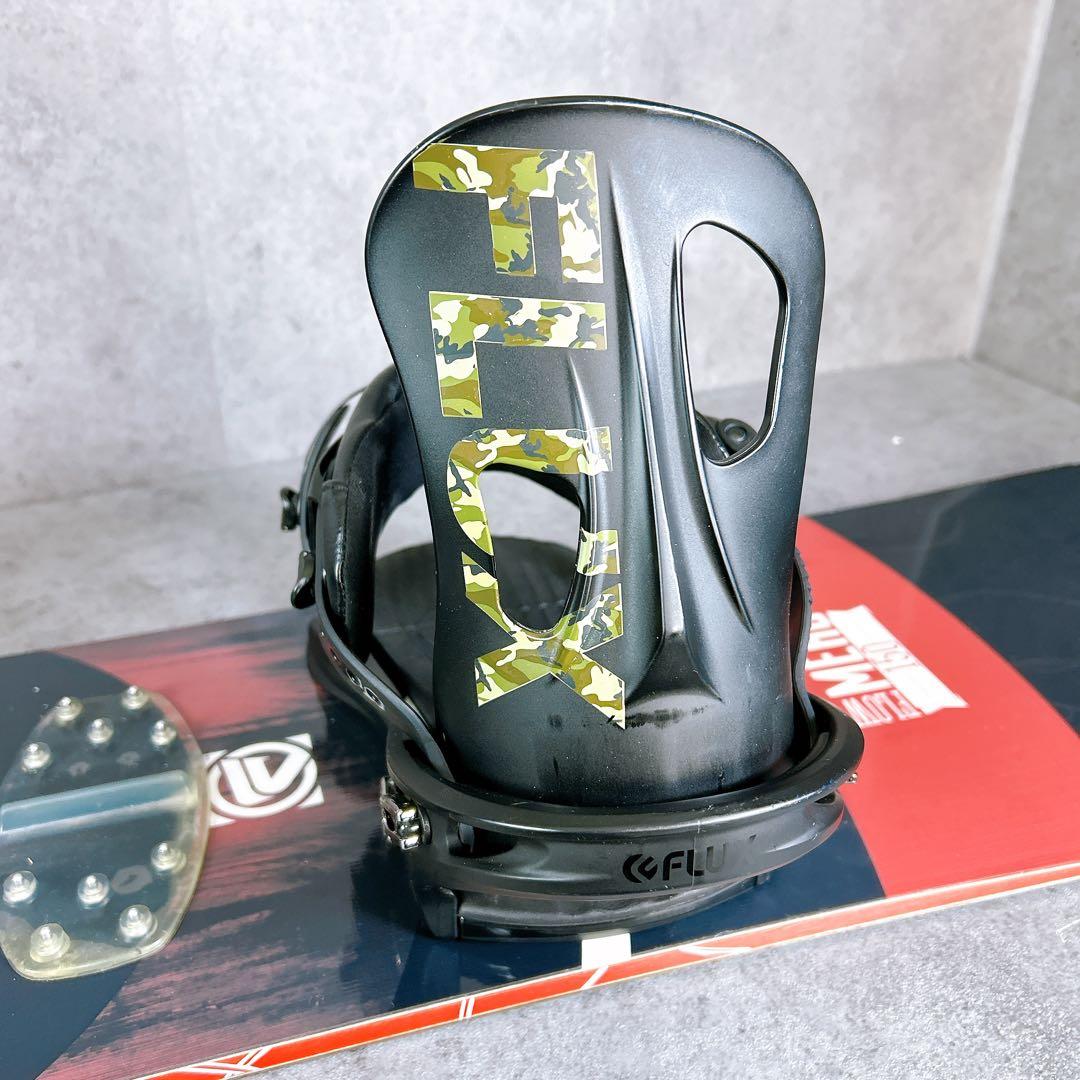 FLOWフロウ150センチ×FLUXバイン2点セット メンズスノーボード