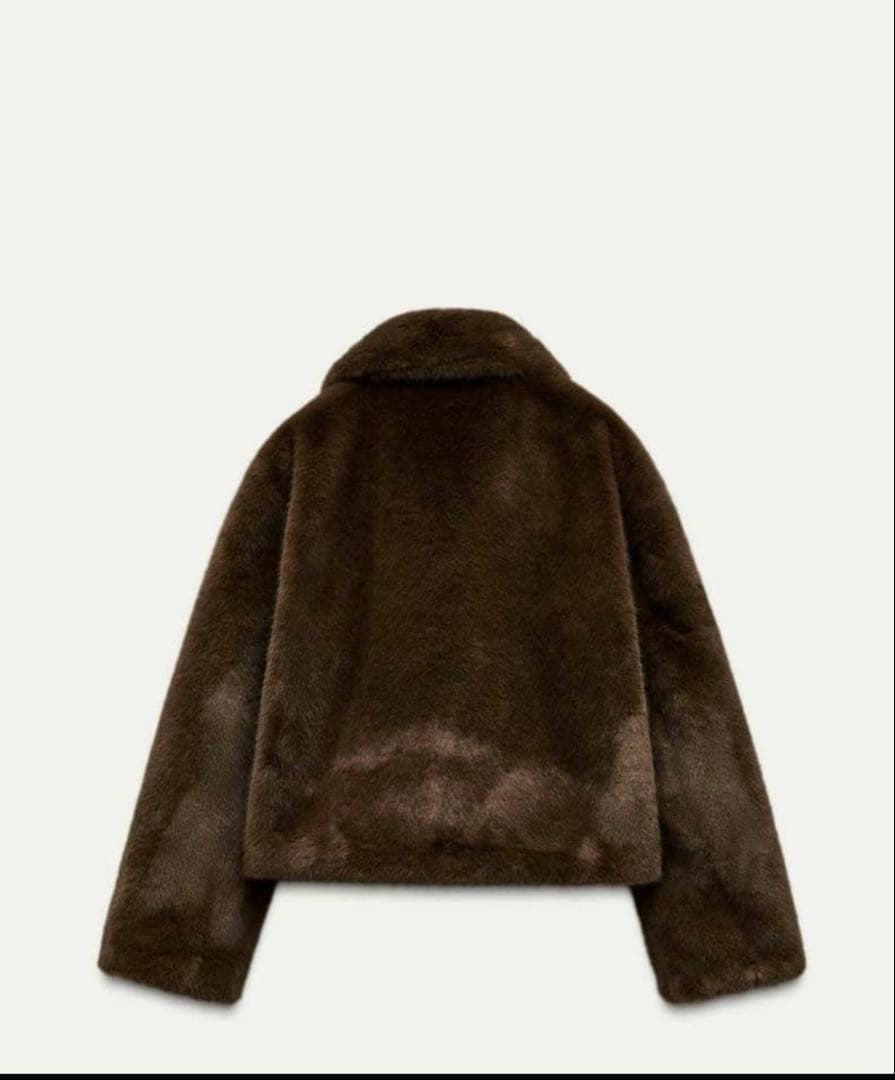 ZARA ブラウン ファーコート Mサイズ