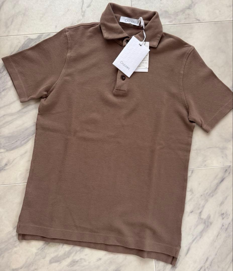 【新品未使用】クルチアー二 鹿の子ポロシャツ