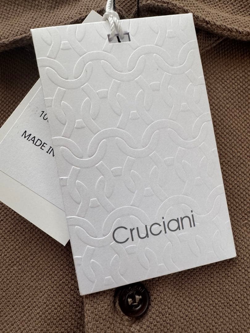 【新品未使用】クルチアー二 鹿の子ポロシャツ