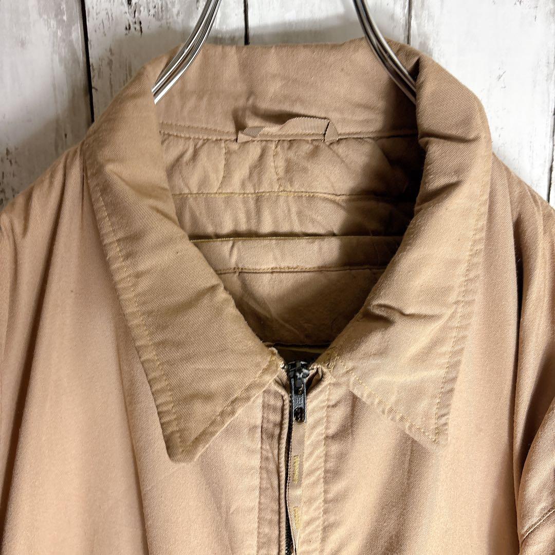 00s 米軍実物 ミリタリー タンカースジャケット L レアカラー タン