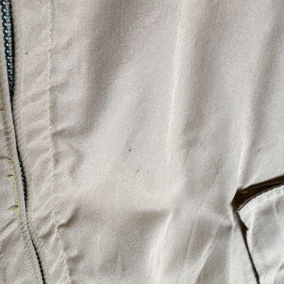 00s 米軍実物 ミリタリー タンカースジャケット L レアカラー タン