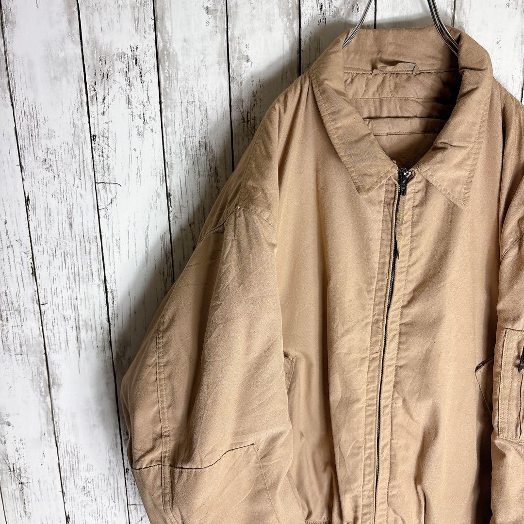 00s 米軍実物 ミリタリー タンカースジャケット L レアカラー タン