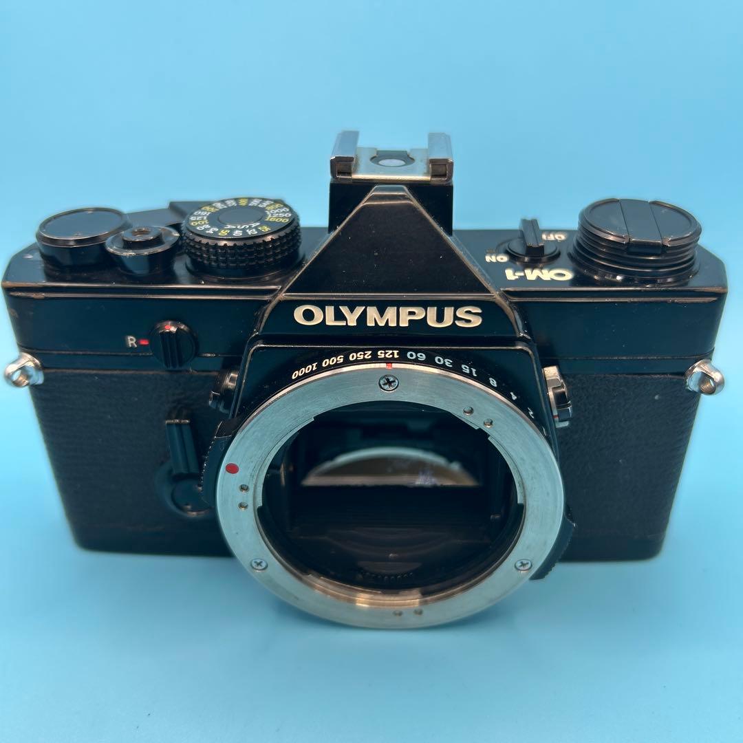 OLYMPUS OM-1 ブラック プリズム新品交換済み‼️フィルム一眼レフカメラ