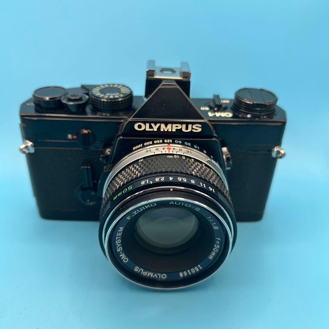 OLYMPUS OM-1 ブラック プリズム新品交換済み‼️フィルム一眼レフカメラ