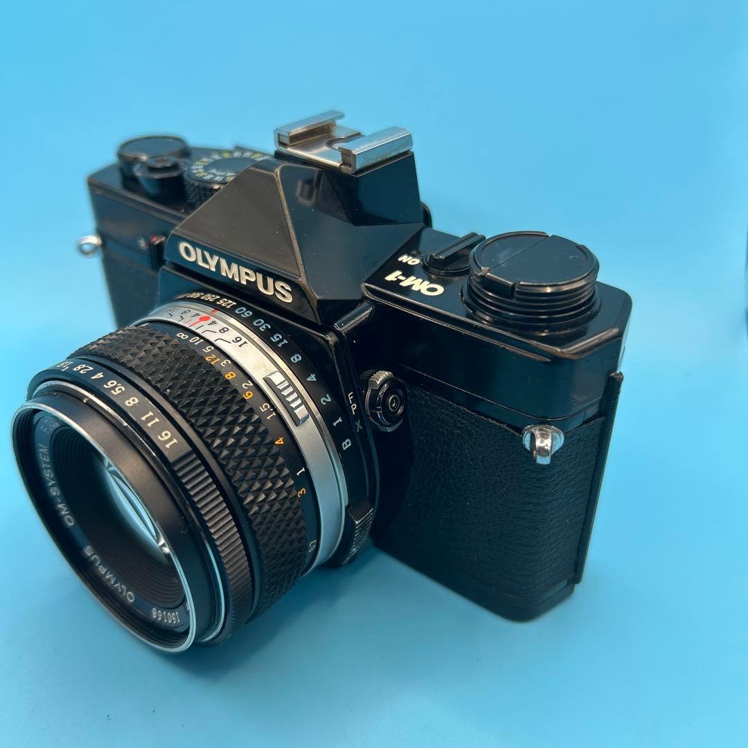 OLYMPUS OM-1 ブラック プリズム新品交換済み‼️フィルム一眼レフカメラ