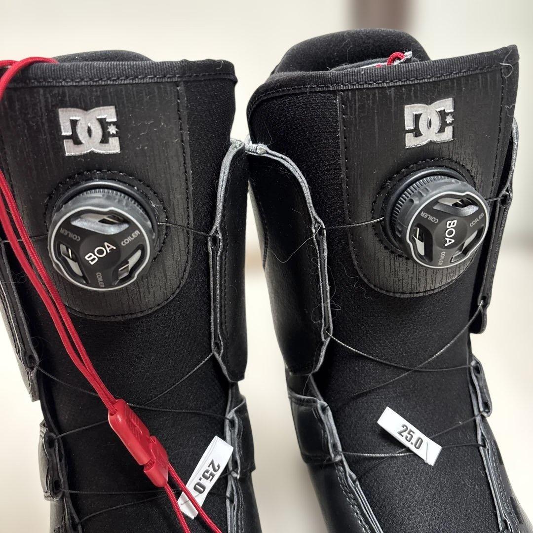 DC スノーボードブーツ ブラック　リーシュコードつき　25センチ　ユニセックス