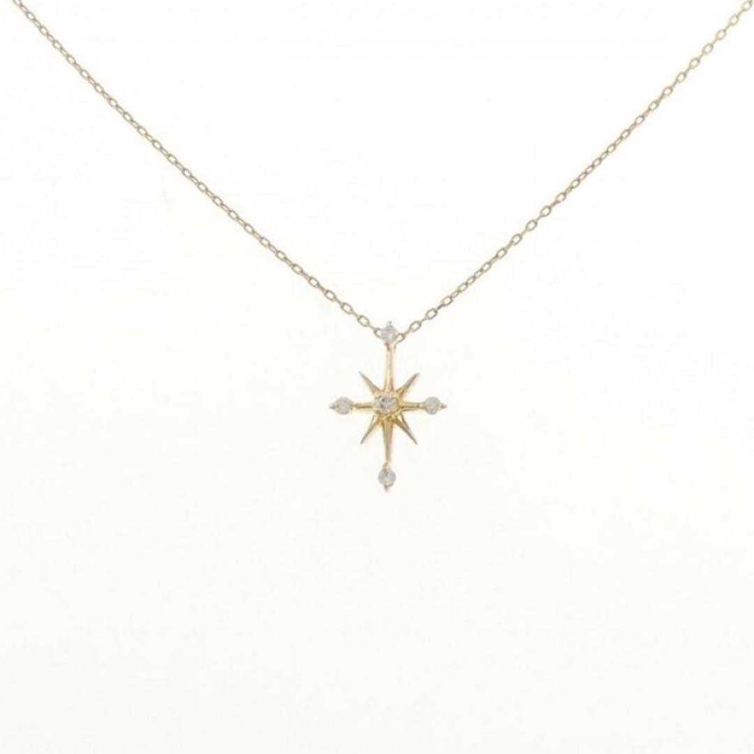 アクセサリー STAR JEWELRY DIA CROSSING STAR NECKLACE