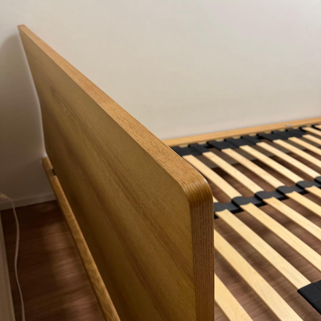 ニ*う様 セミダブルベッドフレーム ナチュラルウッド